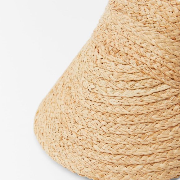 Zara Raffia Visor - Picture 3 of 5
